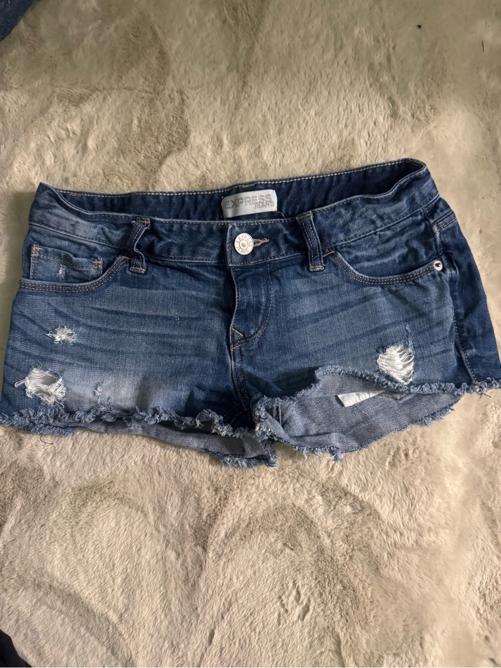 Express Distressed Denim Women's Shorts